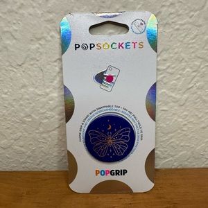 Popsockets Popgrip Phone Grip Vibey Butterfly Navy Blue and Gold